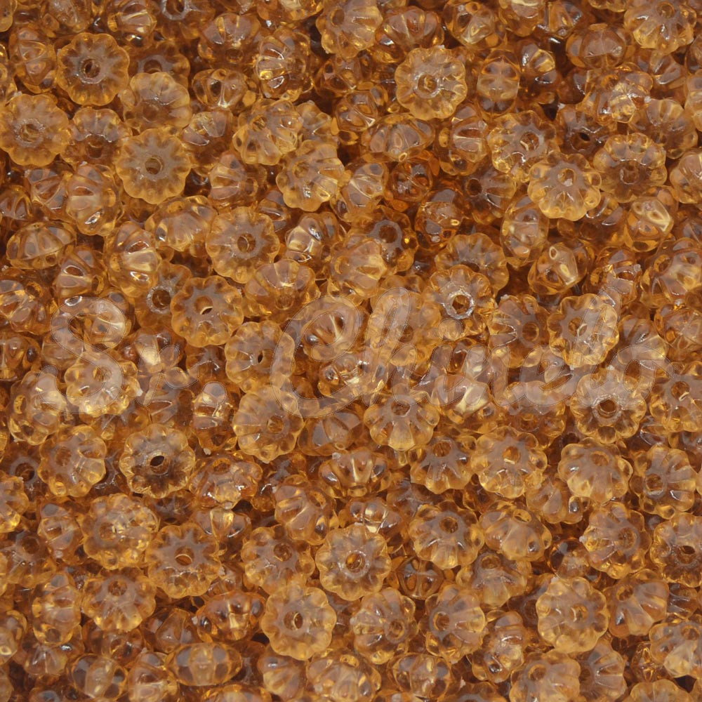 Pitanga de Acrílico, 06mm, Marrom Transparente