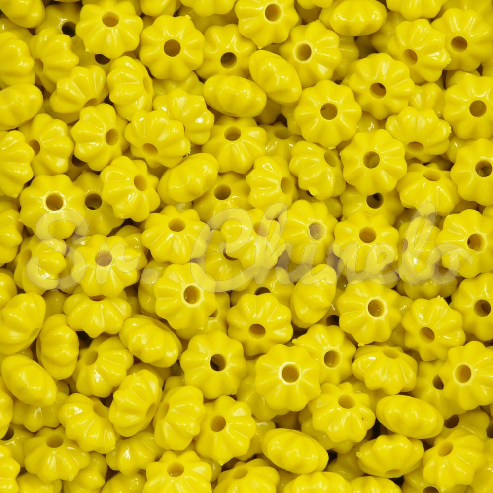 Pitanga de Acrílico, 08mm, Amarelo