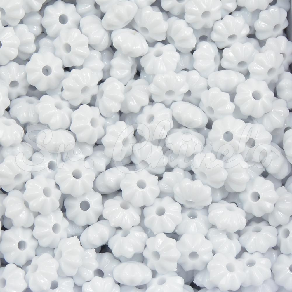Pitanga de Acrílico, 08mm, Branco