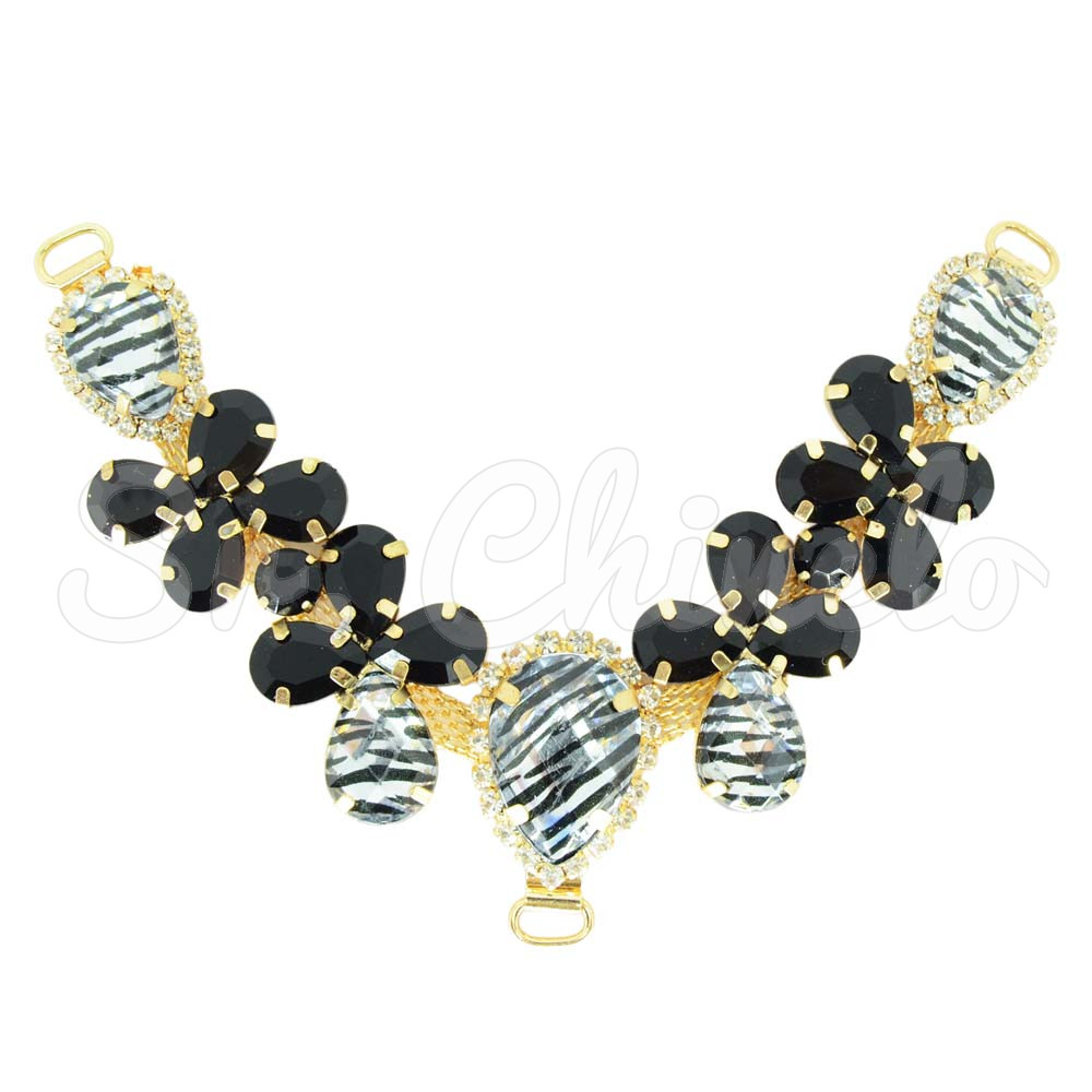 Cabedal Melissa, Passante, Zebra/Preto