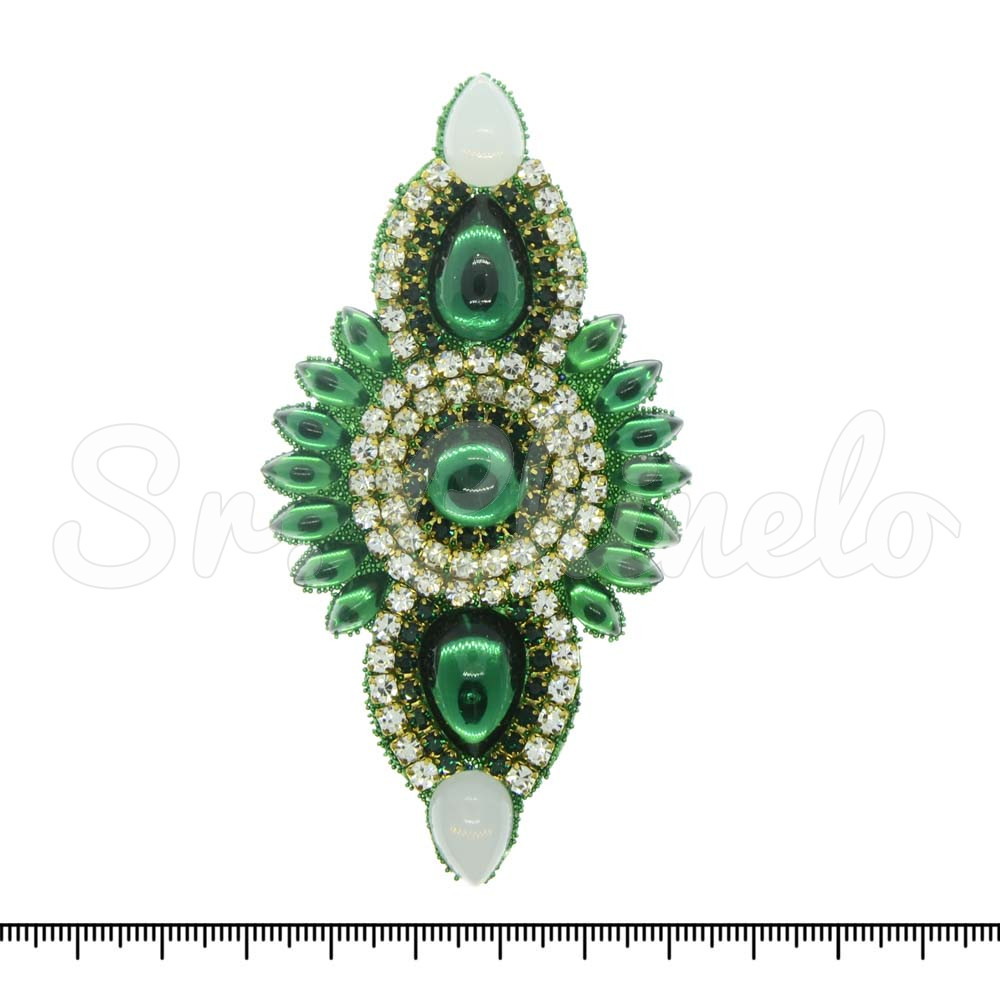 Cabedal Anahí, Tecido, Cocar, Verde