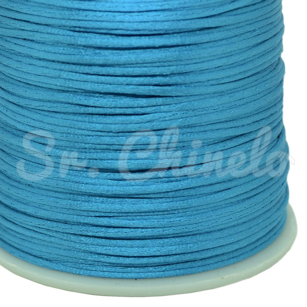 Fio de Seda, 1mm, Azul Turquesa