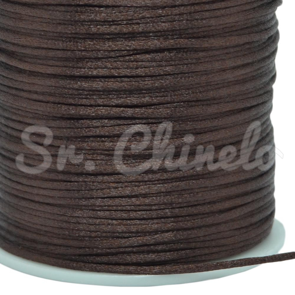 Fio de Seda, 1mm, Marrom Escuro