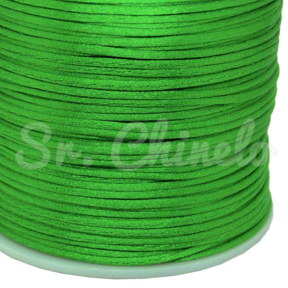 Fio de Seda, 1mm, Verde Folha