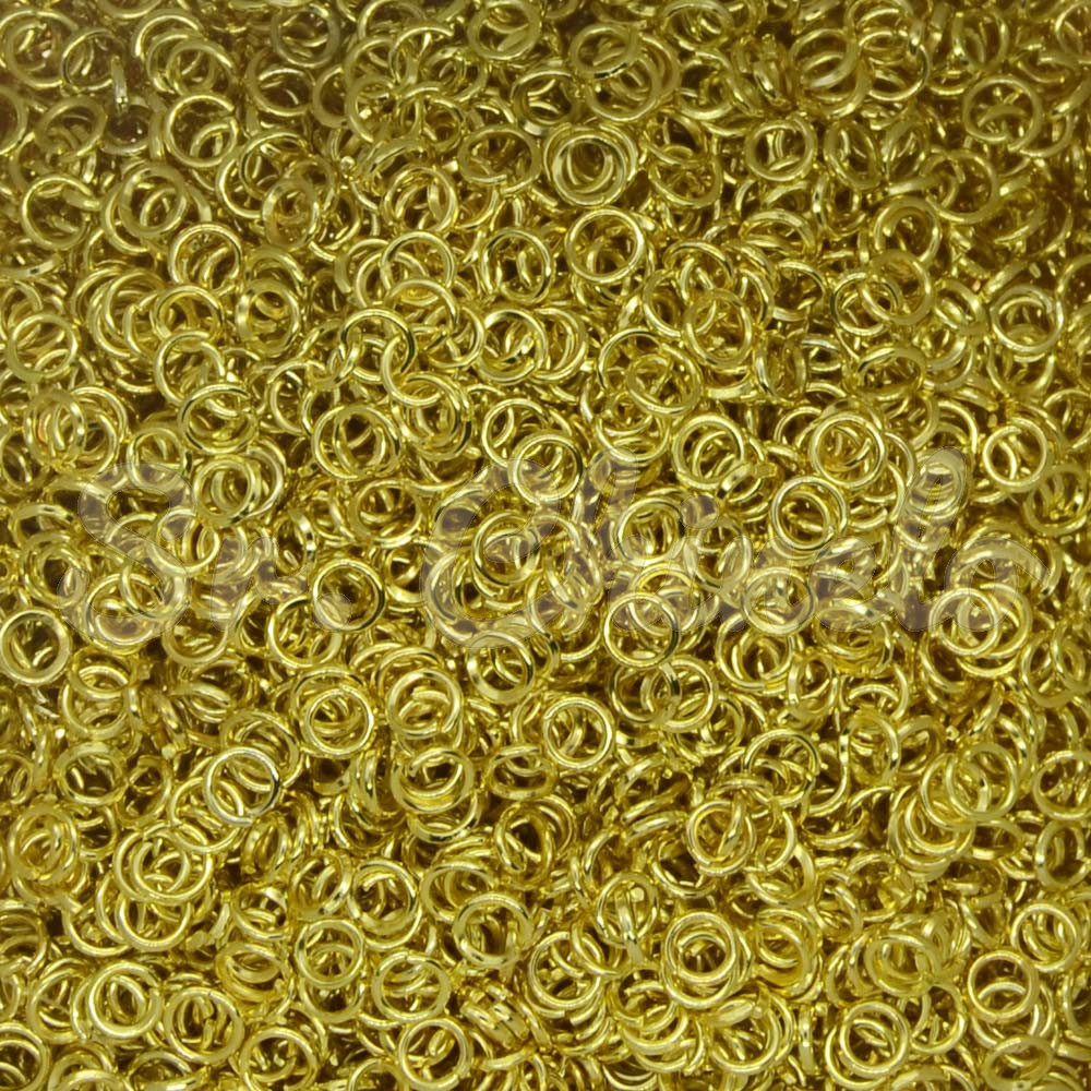 Argolinha de Metal, 04mm, Ouro