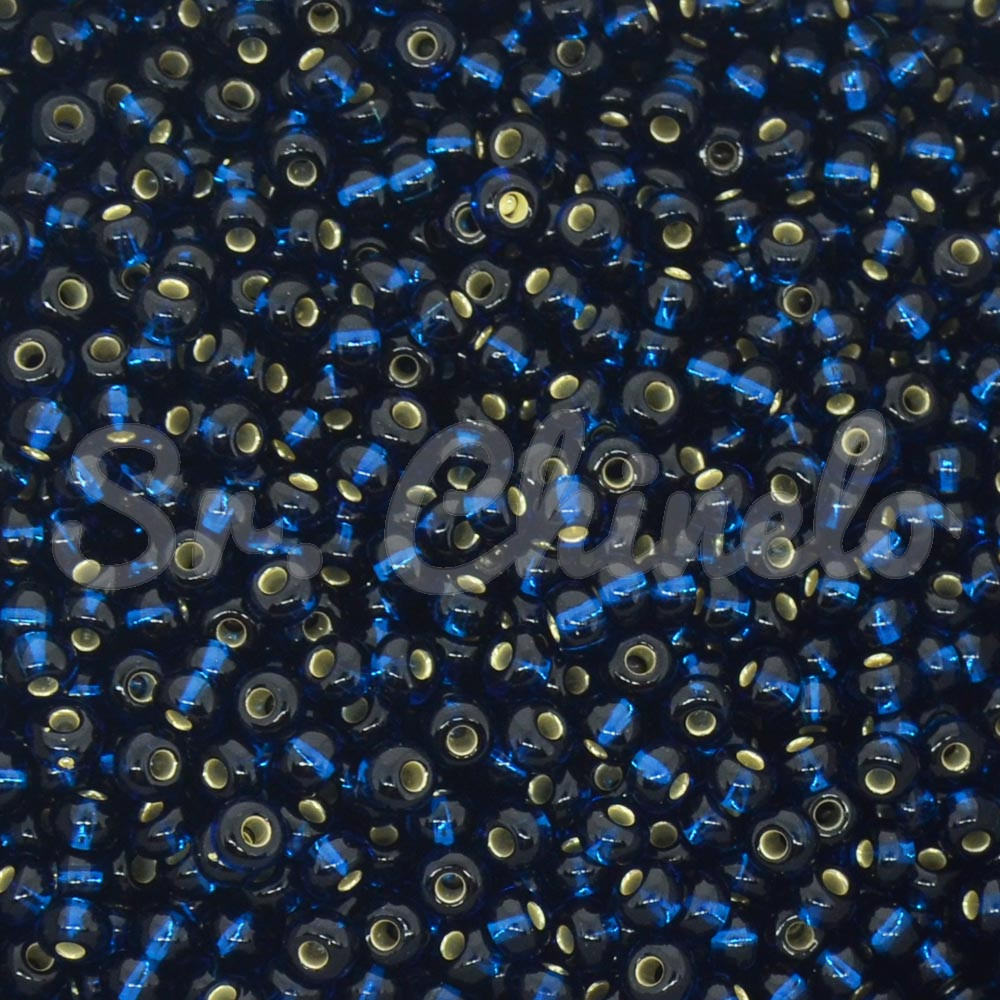 Miçangão Jablonex, 6/0, Azul Royal Transparente