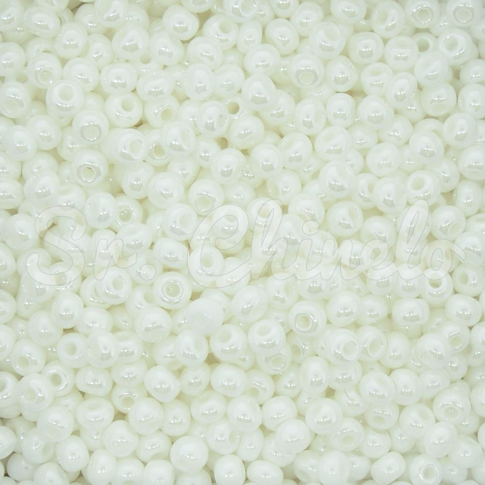 Miçangão Jablonex, 6/0, Branco Perolado