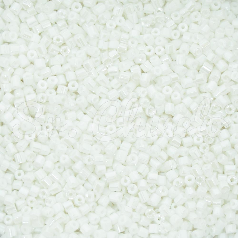 Vidrilho Jablonex, 2x9/0, Branco Perolado