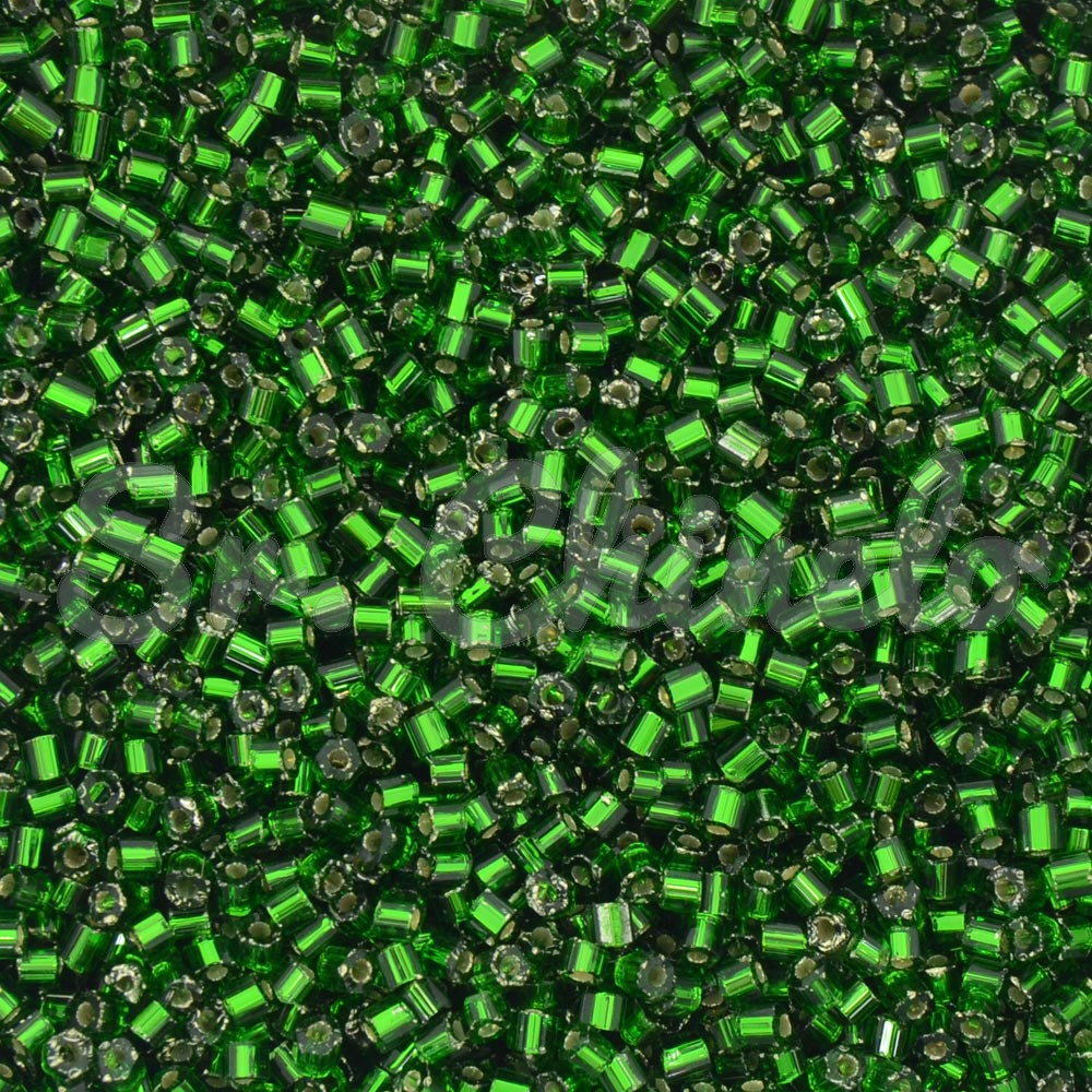 Vidrilho Jablonex, 2x9/0, Verde Transparente