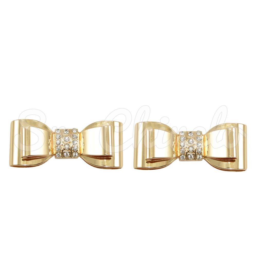 Piercing de Garra, Laço Metal, Ouro, Cristal