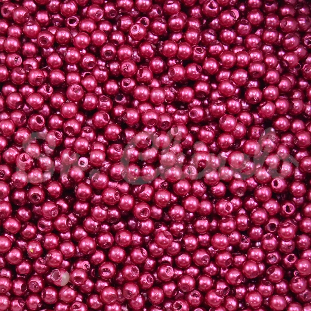 Pérola ABS, 03mm, Marsala