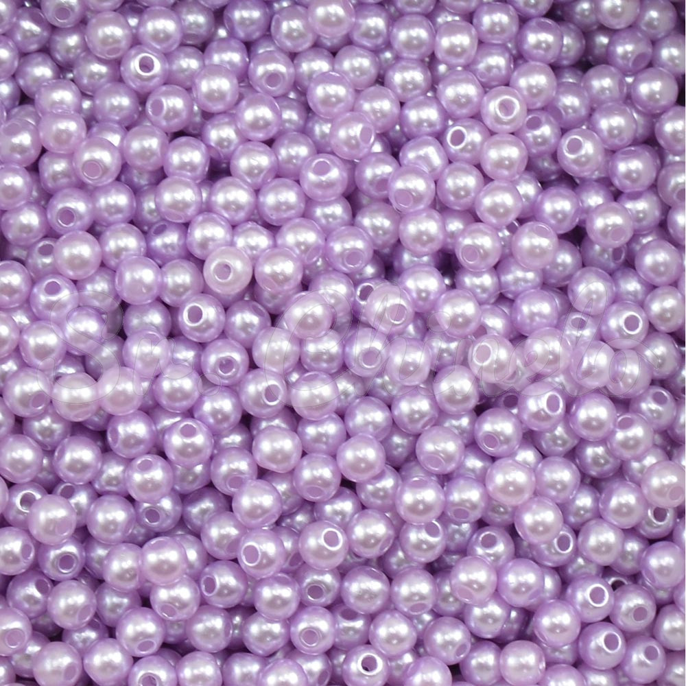 Pérola ABS, 04mm, Lilás