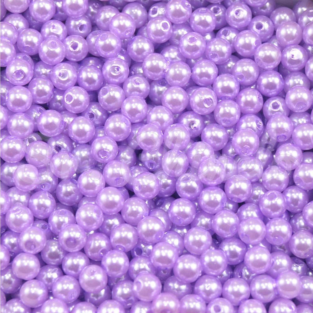 Pérola ABS, 05mm, Lilás
