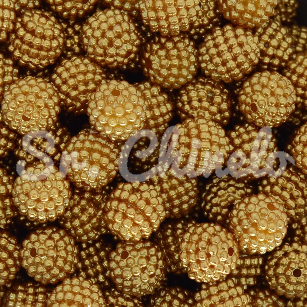 Pérola Craquelada Amora, 10mm, Marrom