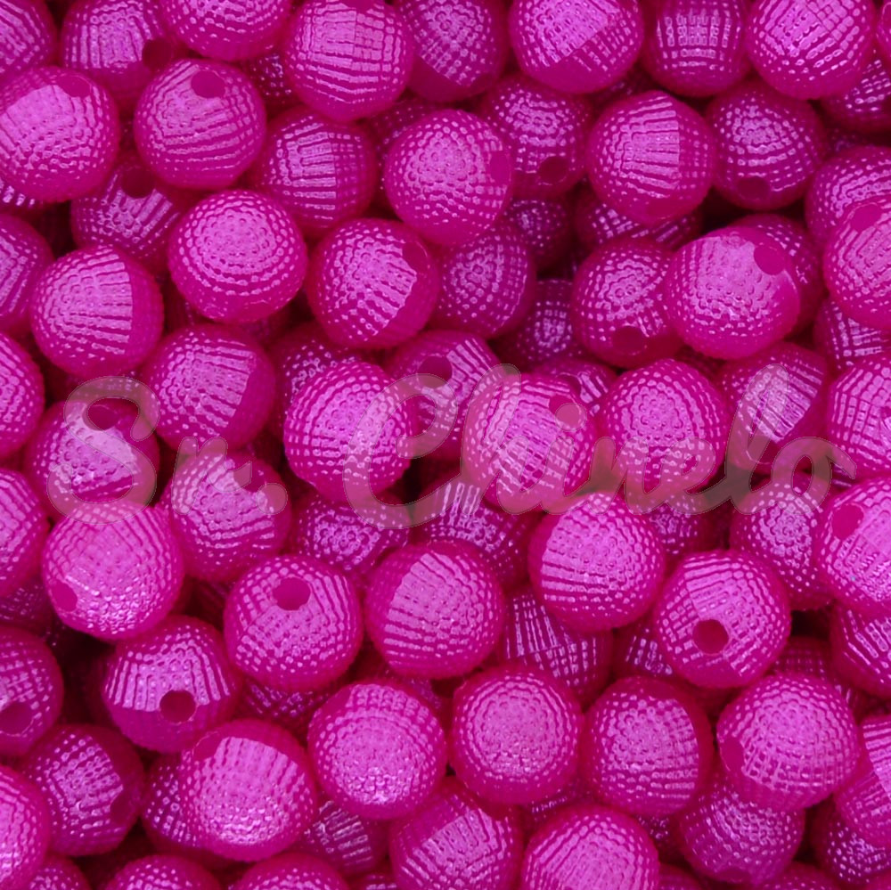 Pérola Craquelada, 08mm, Rosa Pink