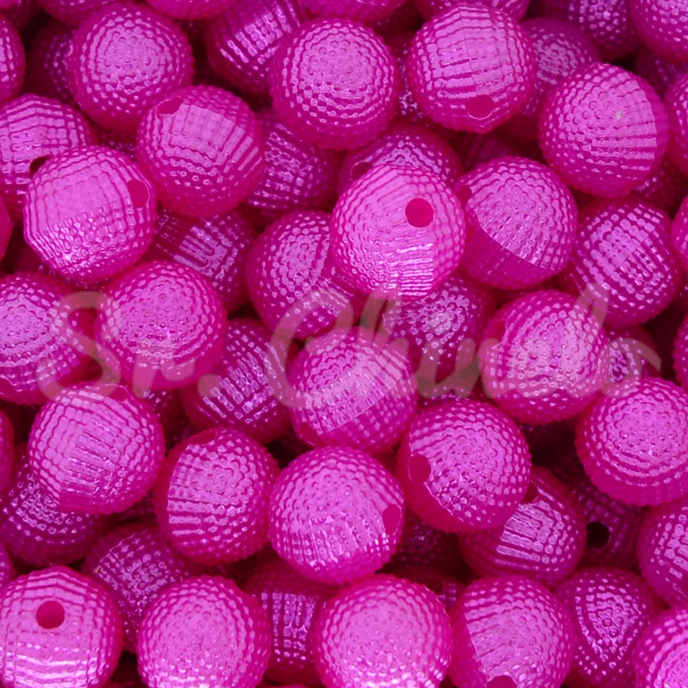 Pérola Craquelada, 10mm, Rosa Pink