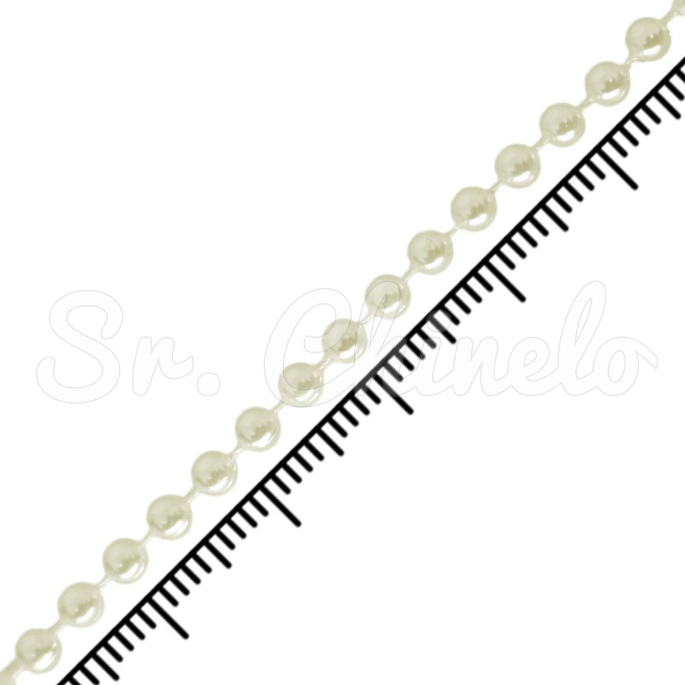 Fio de Pérola, 04mm, Creme