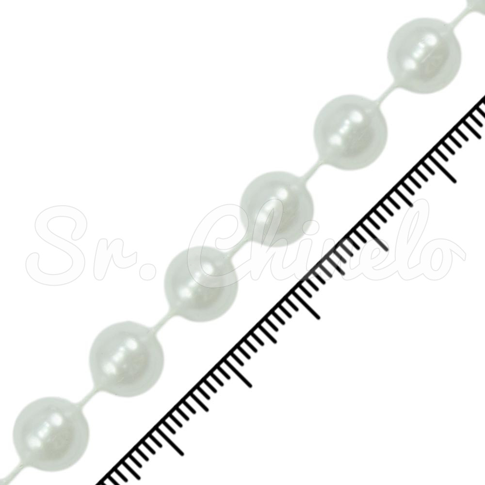 Fio de Pérola, 08mm, Branco
