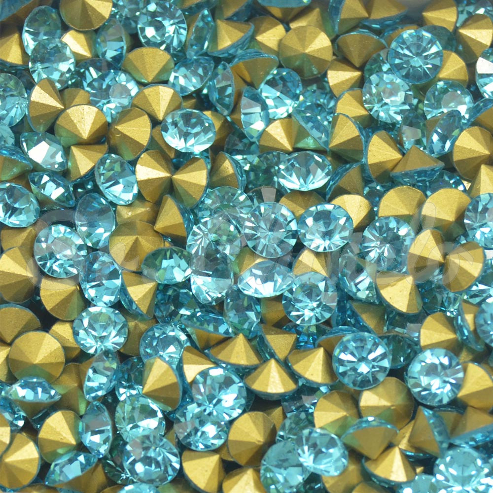 Pedra de Strass, SS28, Aquamarine