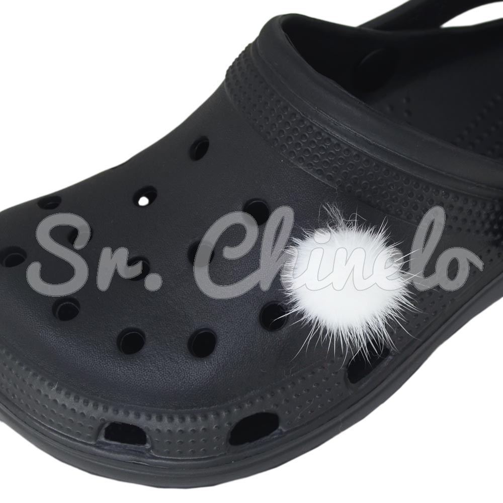 Aplique, Pompom 30mm, Pelúcia, Branco