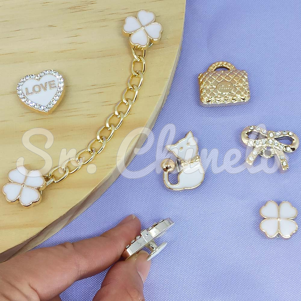 Kit Apliques em ABS para Babuche – 7 Unidades