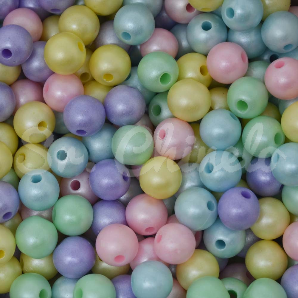 Bola Fosca, 08mm, Colorido Candy