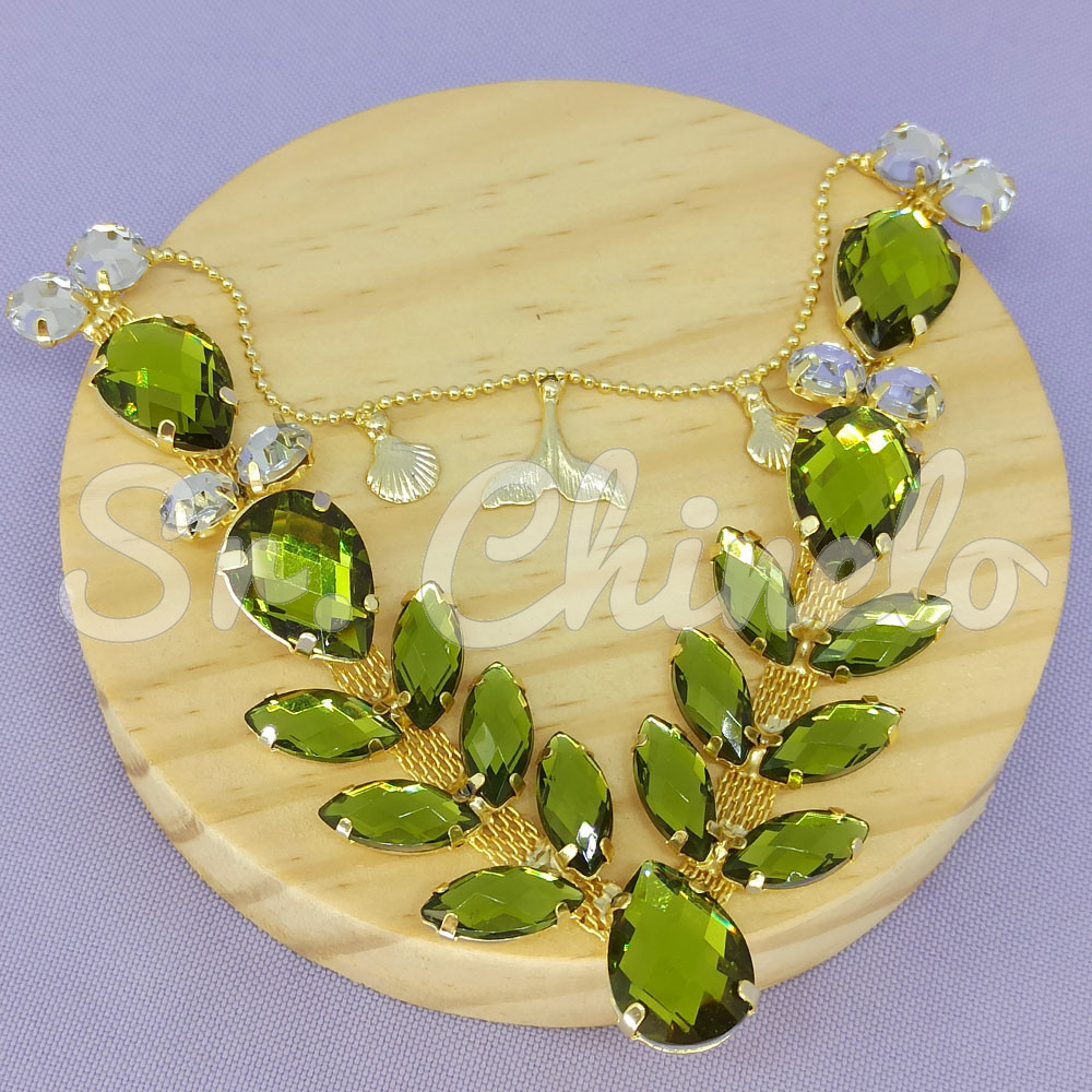 Cabedal Sirena, Banhado, Rebite, Correntinha, Pistache