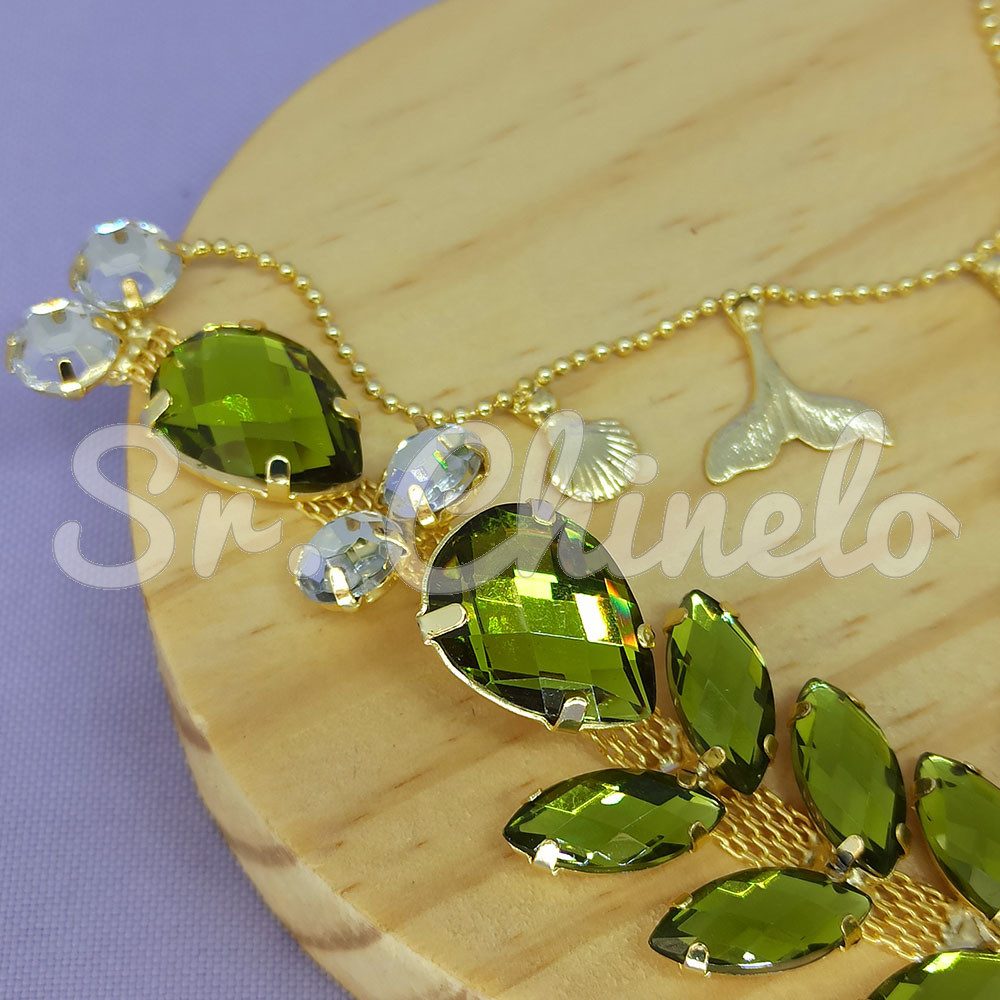 Cabedal Sirena, Banhado, Rebite, Correntinha, Pistache