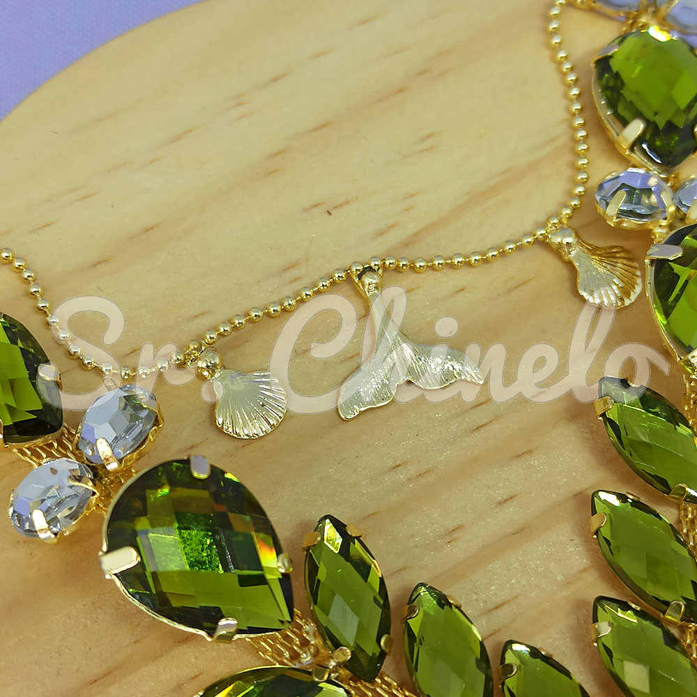 Cabedal Sirena, Banhado, Rebite, Correntinha, Pistache