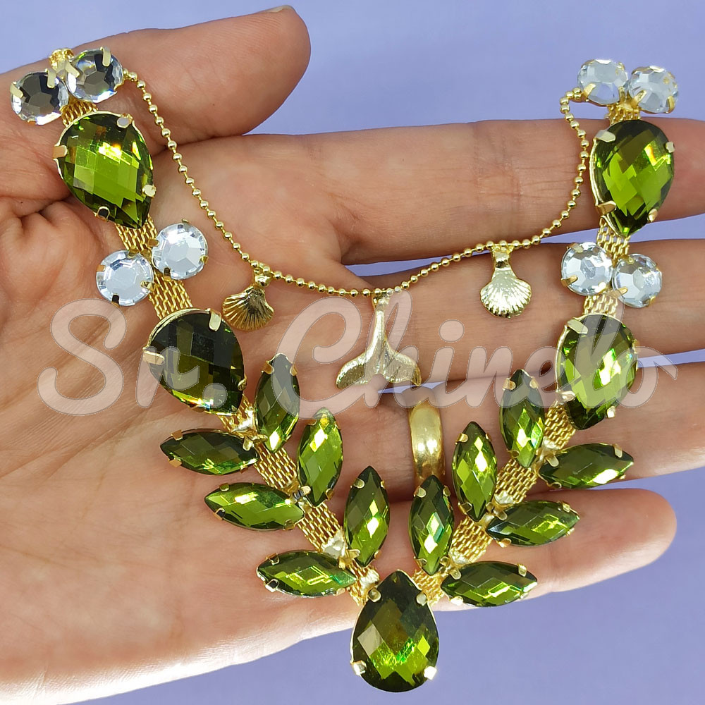 Cabedal Sirena, Banhado, Rebite, Correntinha, Pistache