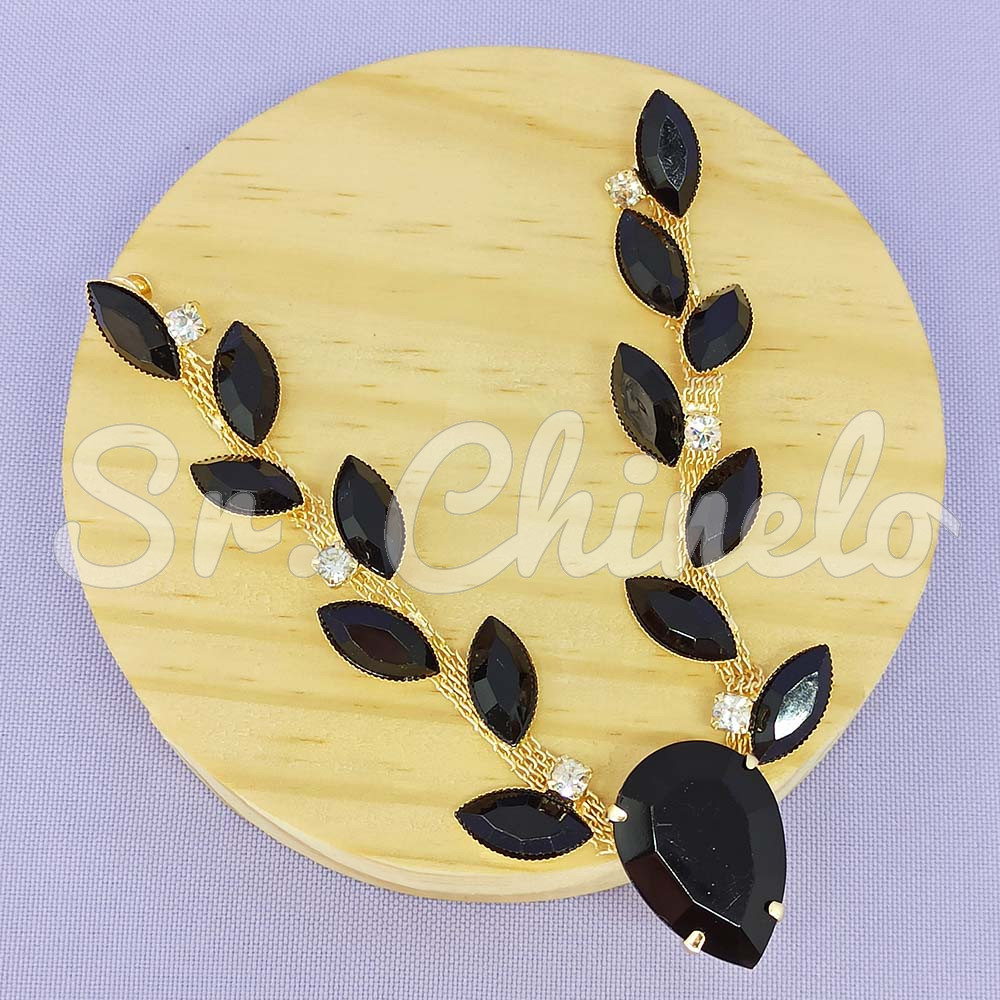 Cabedal Ariane, Banhado, Preto