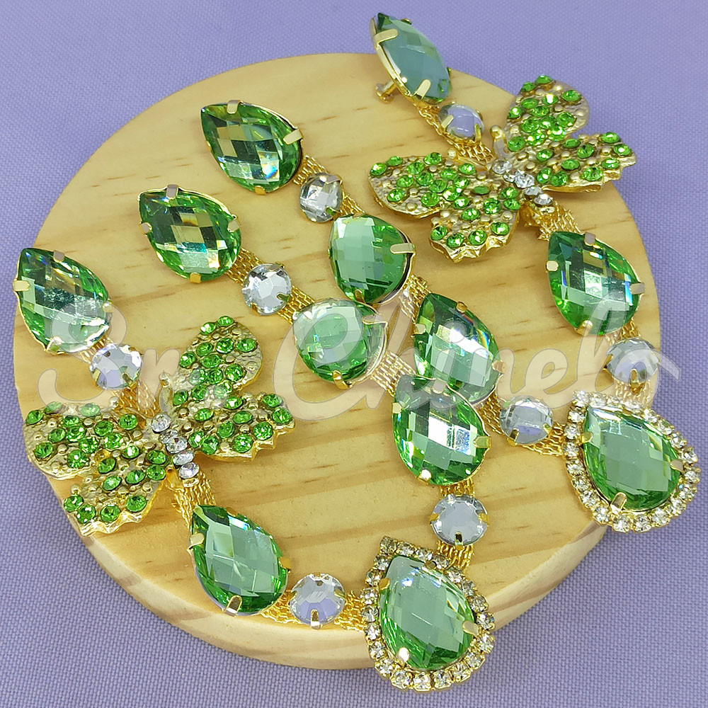 Cabedal Bárbara, Banhado, Rebite, Verde Claro