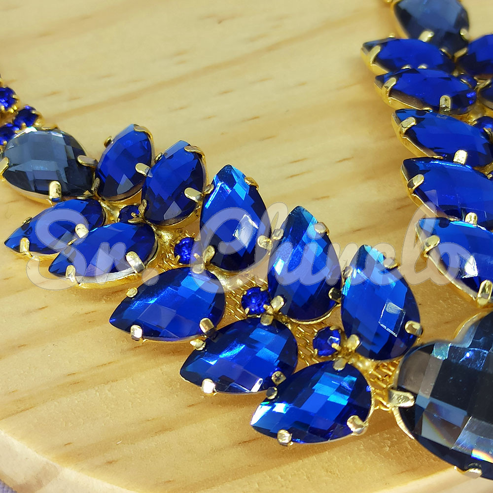 Cabedal Aurora, Banhado, Rebite, Azul