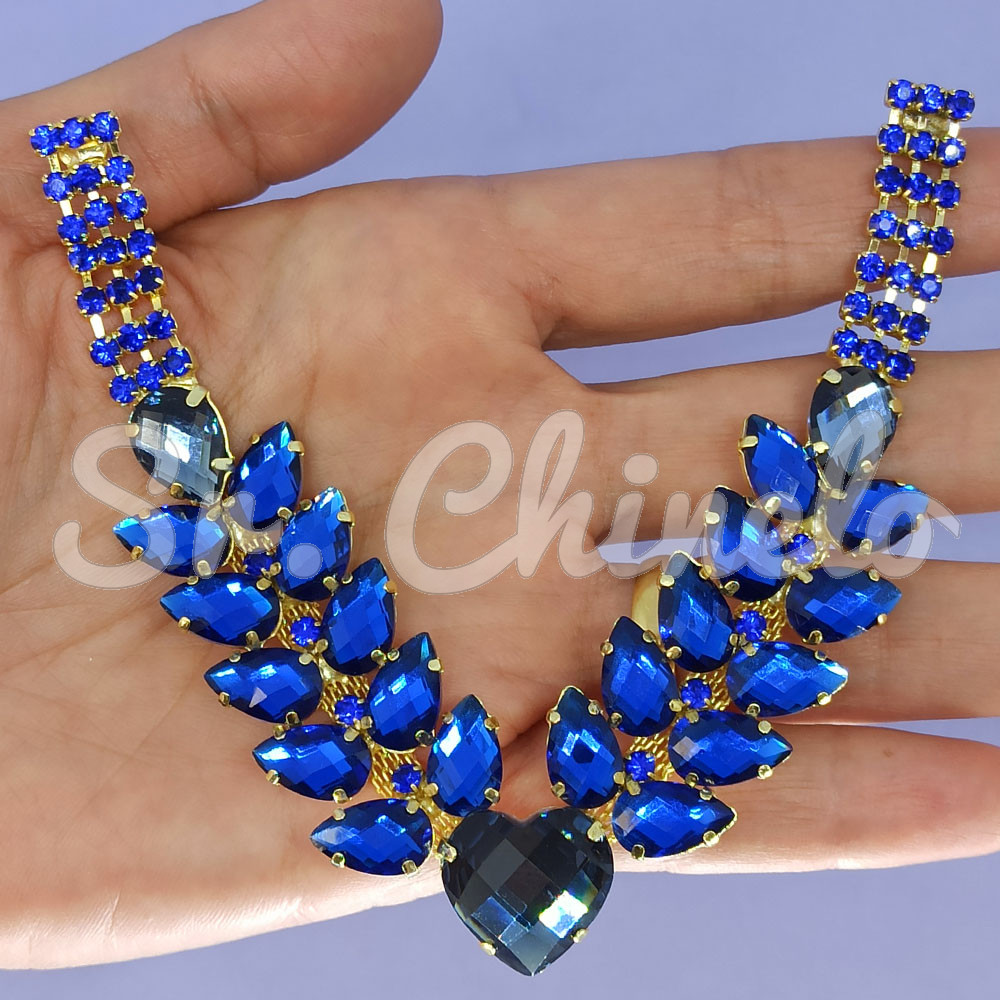 Cabedal Aurora, Banhado, Rebite, Azul