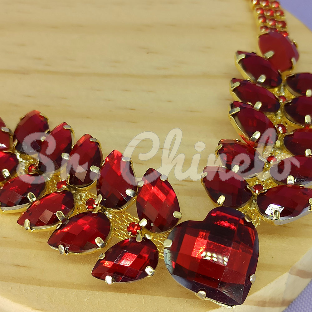 Cabedal Aurora, Banhado, Rebite, Vermelho