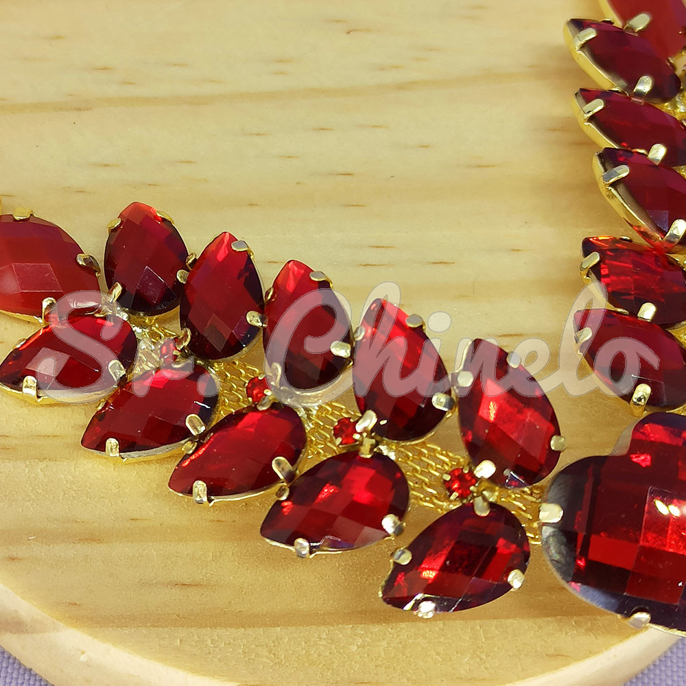 Cabedal Aurora, Banhado, Rebite, Vermelho