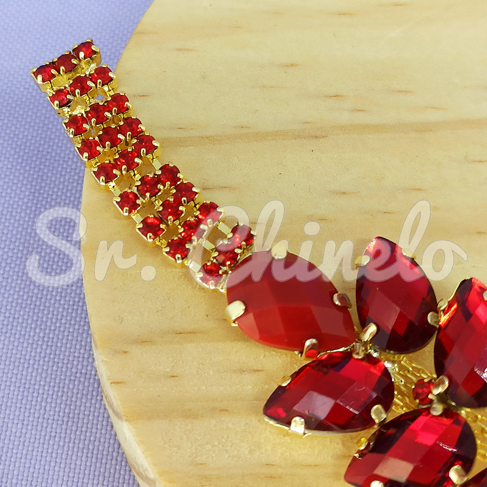 Cabedal Aurora, Banhado, Rebite, Vermelho