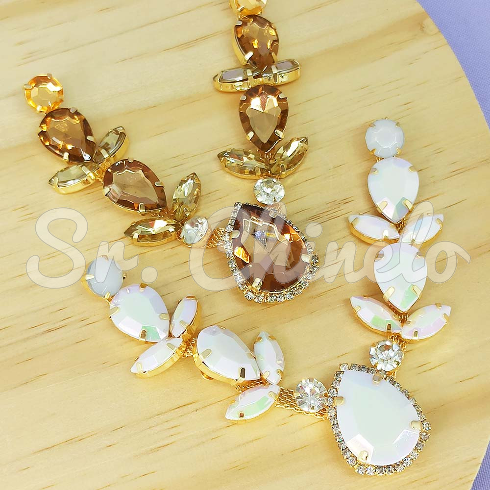 Cabedal Ana, Banhado, Rebite, Marrom/Dourado