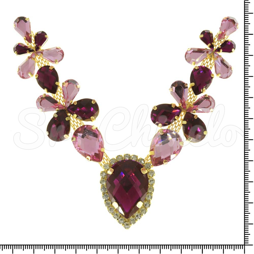 Cabedal Monique, Banhado, Rebite, Pink/Rosa Claro