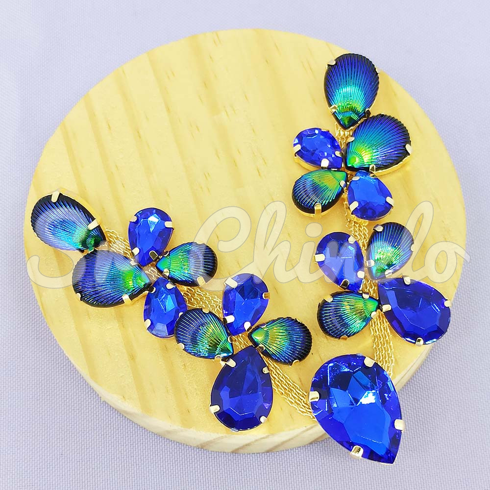 Cabedal Mel, Banhado, Sereia, Azul Royal