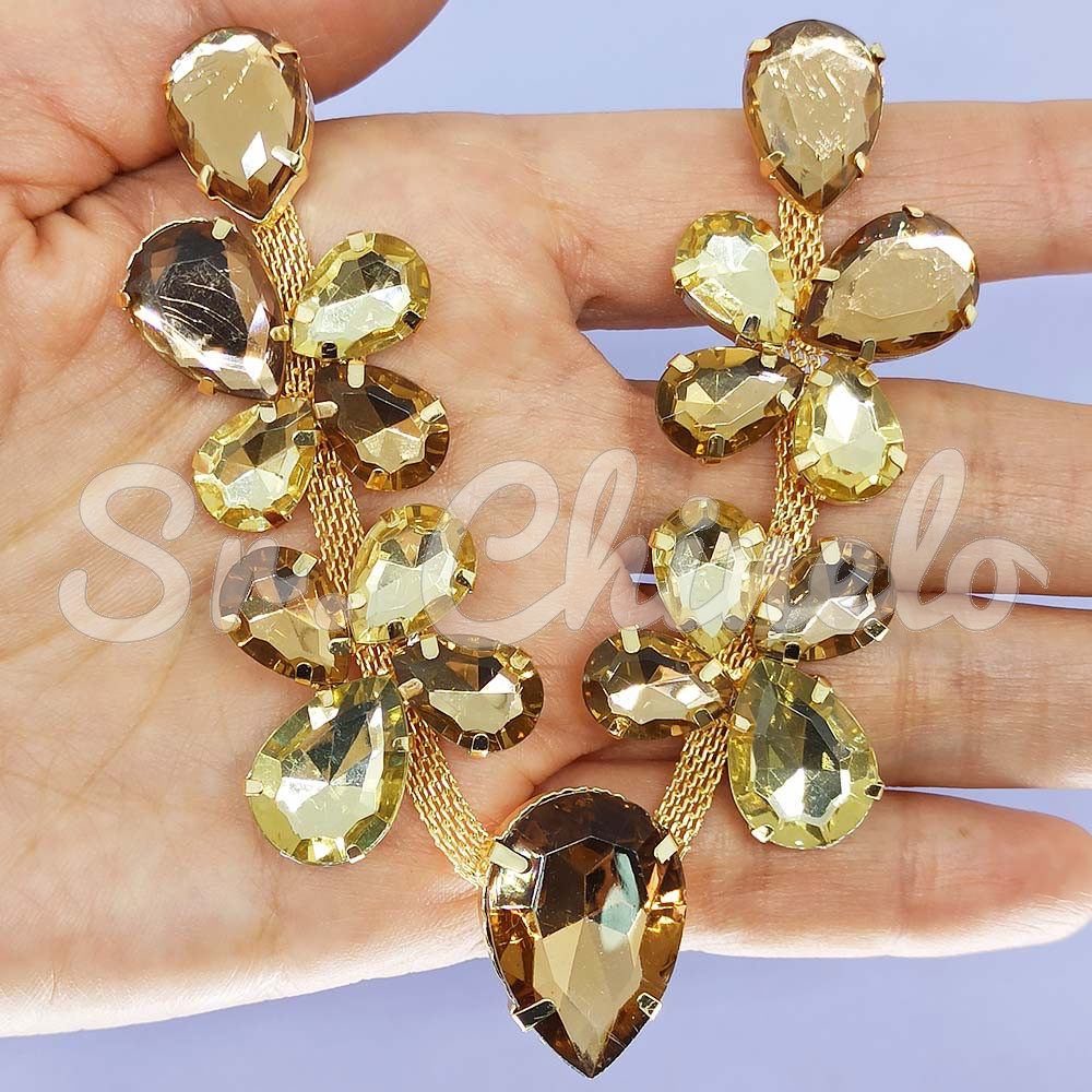 Cabedal Mel, Banhado, Marrom/Dourado