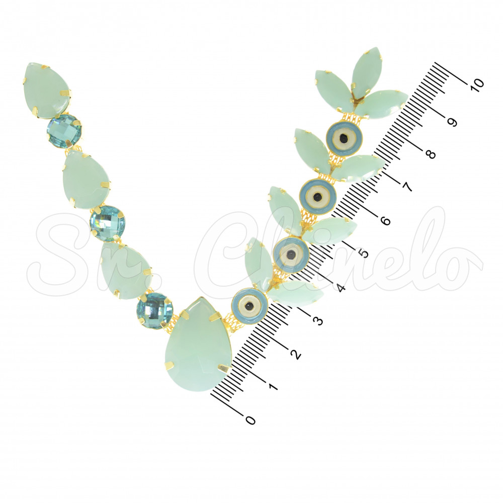 Cabedal Olho Grego, Banhado, Rebite, Menta