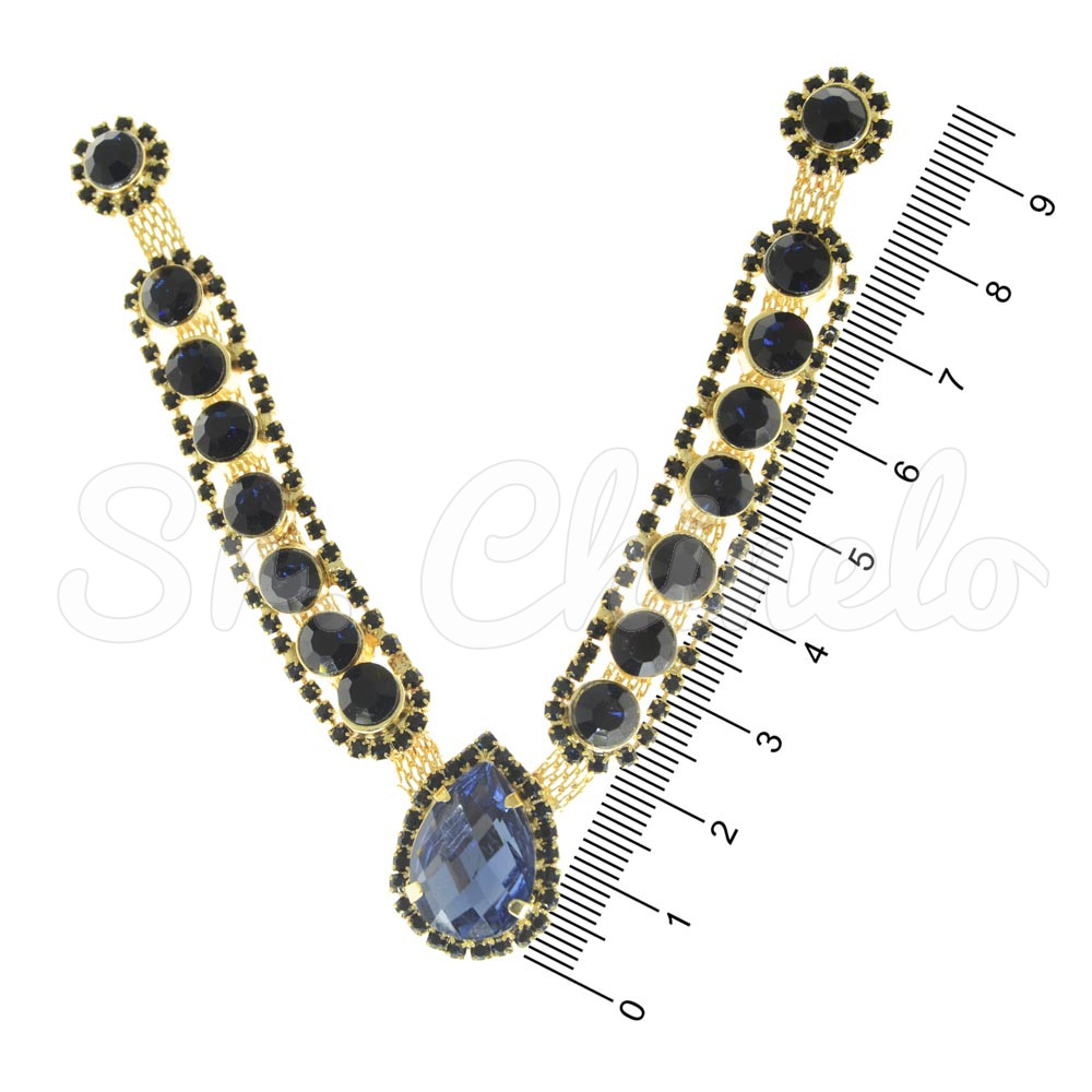 Cabedal Natália, Banhado, Rebite, Azul Marinho