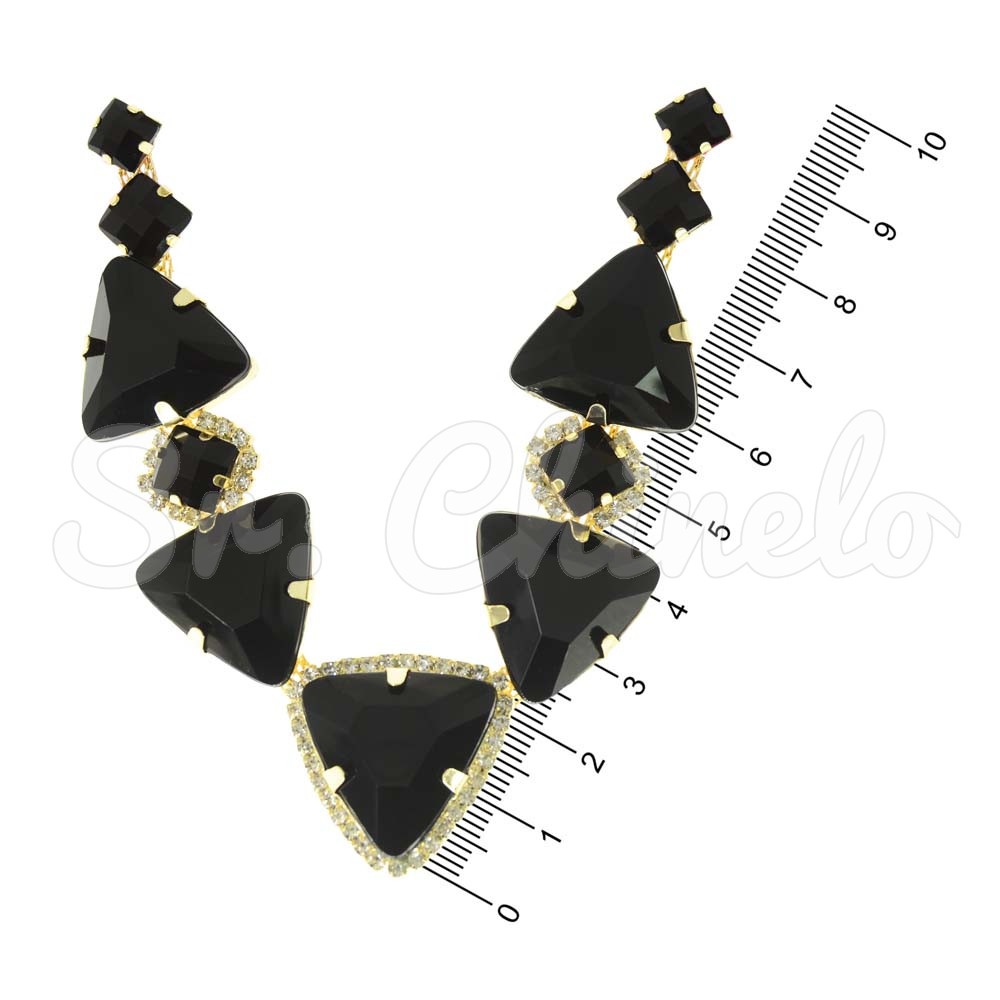 Cabedal Denise, Banhado, Rebite, Preto