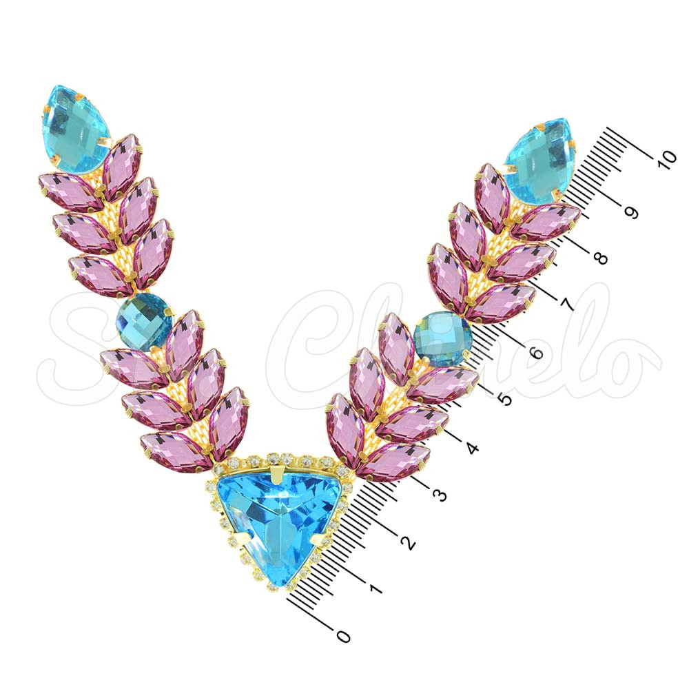 Cabedal Nina, Banhado, Rebite, Tiffany/Rosa Claro