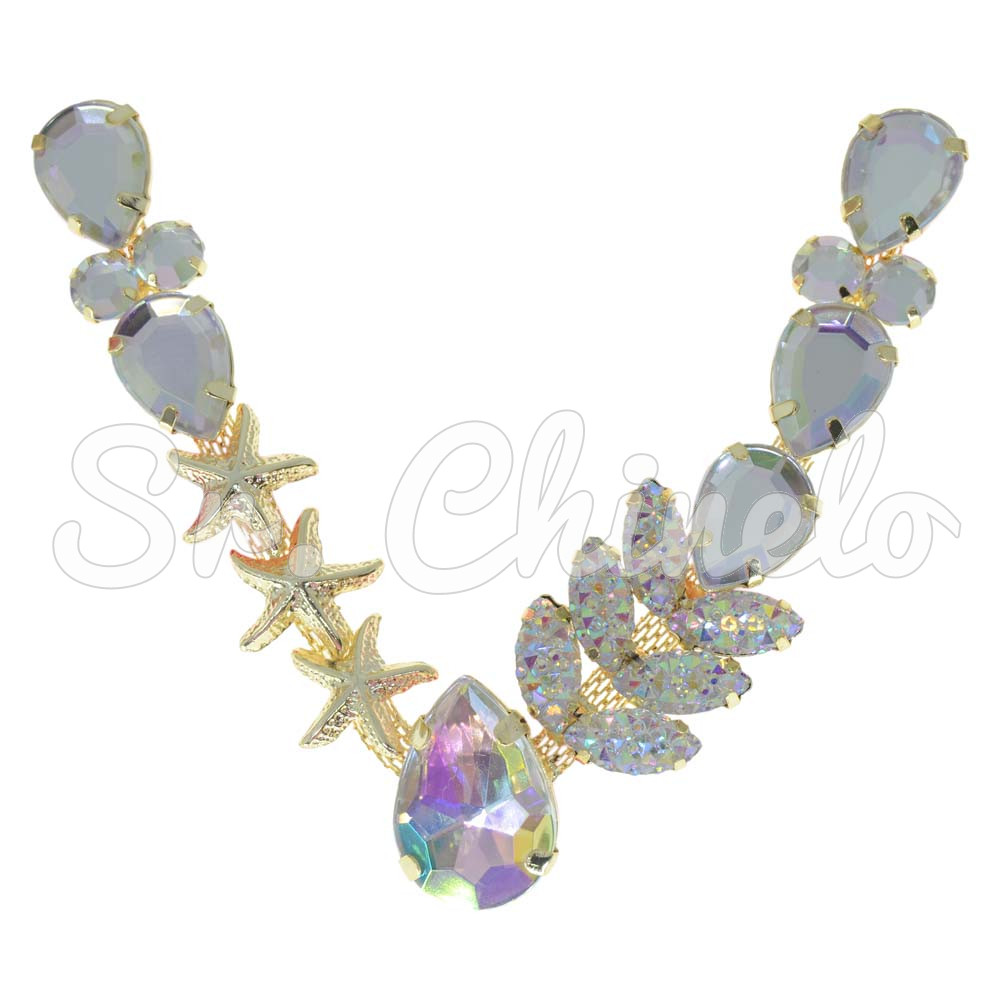 Cabedal Estela, Banhado, Rebite, Cristal Furtacor