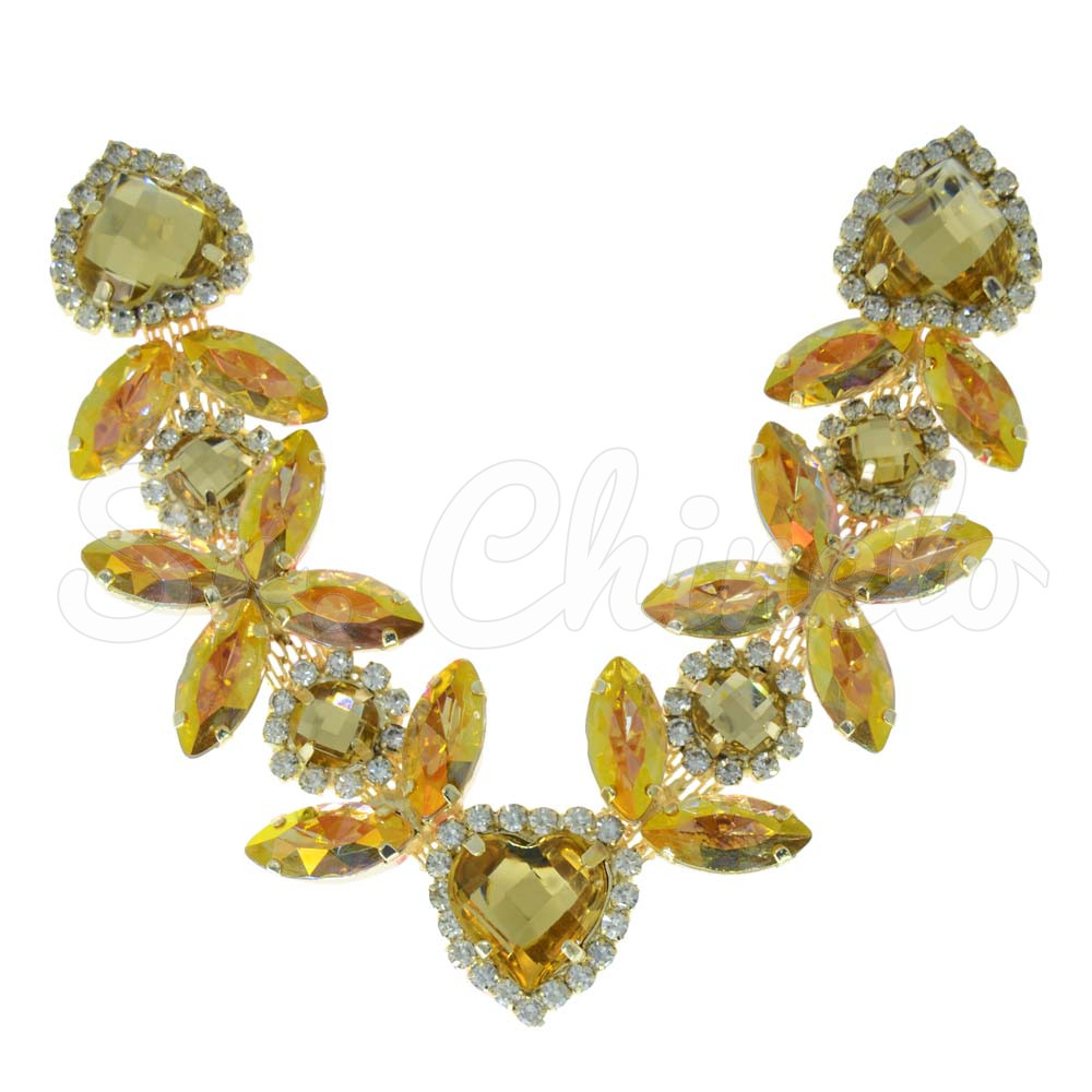 Cabedal Maya, Banhado, Rebite, Amarelo Dourado