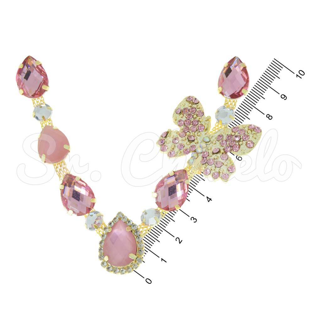 Cabedal Bárbara, Banhado, Rebite, Rosa/Rosa Jateado