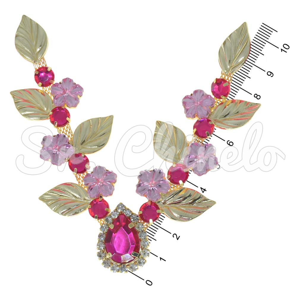 Cabedal Teresa, Banhado, Rebite, Rosa Claro/Pink