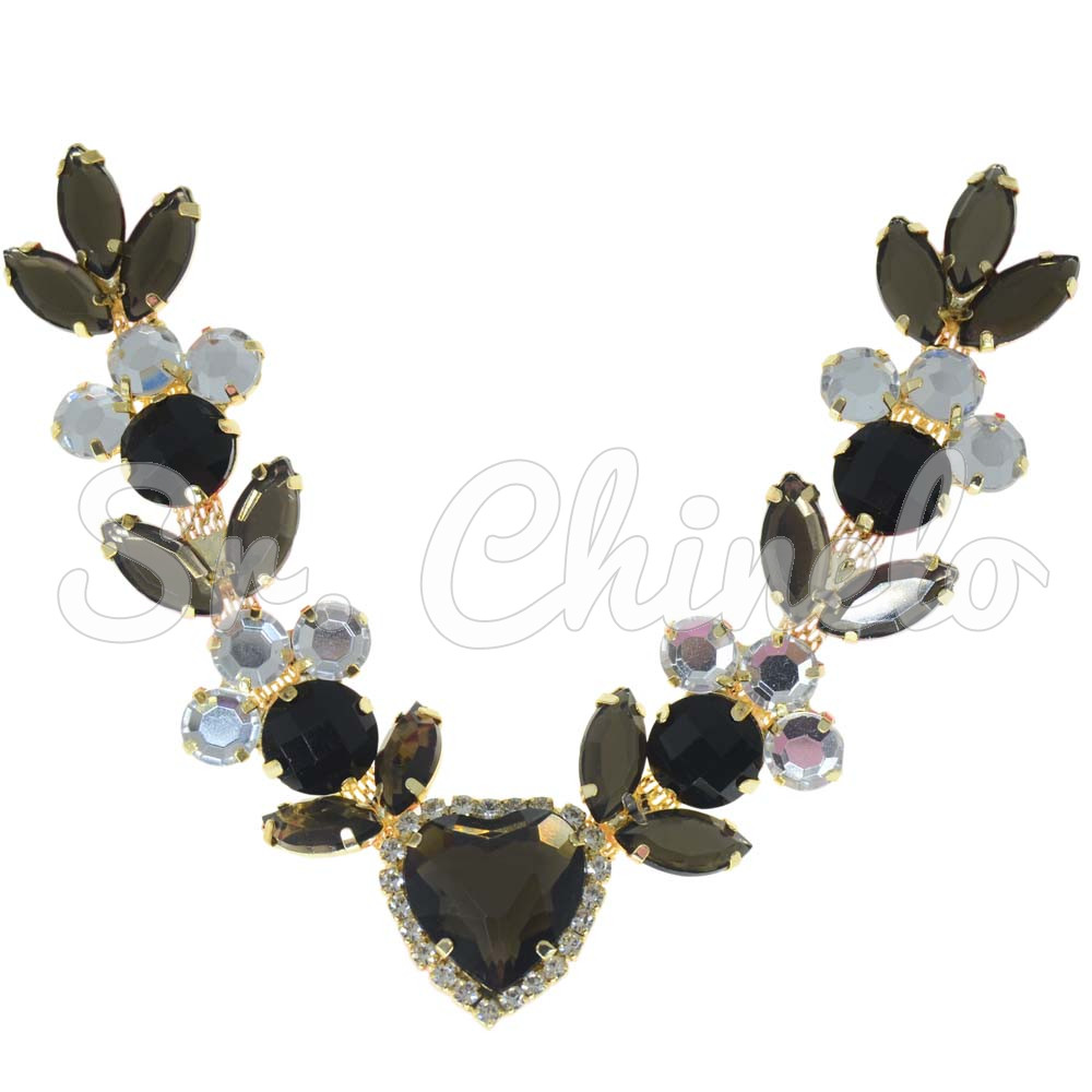 Cabedal Lavínia, Banhado, Rebite, Preto/Fumê